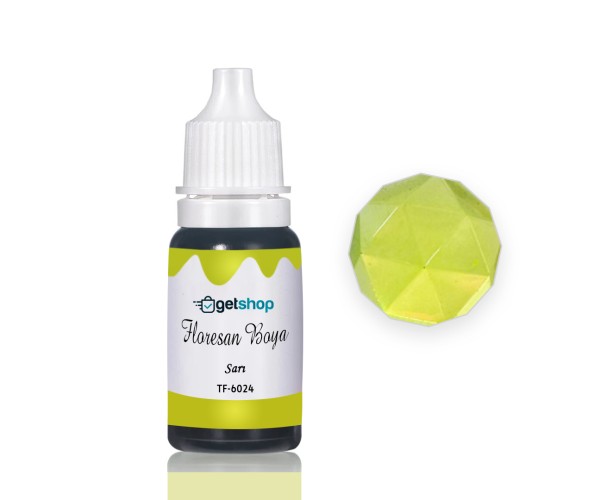 Epoksi Floresan Boya Pigment Floresan Sarı – 15ml
