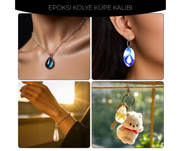 Epoksi Bileklik Kalıbı Kolye Kalıbı Küpe Kalıbı Silikon