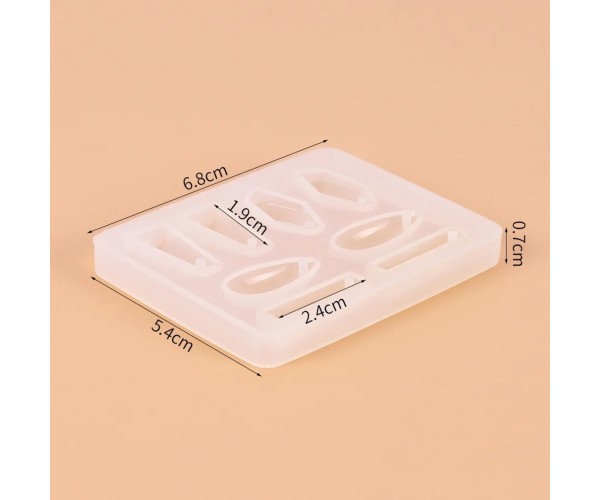 Epoksi Küpe Kalıbı Takı Kalıbı Geometrik Figürler Kalıbı Silikon