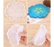Epoksi Bardak Altlığı Kalıbı Çiçek Desenli Bardak Altı Kalıbı Silikon 12x12cm GT9212