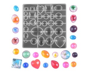 Epoksi Çoklu Kolye Kalıbı Takı Kalıbı Küpe Kalıbı Silikon