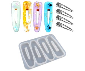 Epoksi Çoklu Toka Kalıbı Oval Toka Kalıbı Silikon 7cm