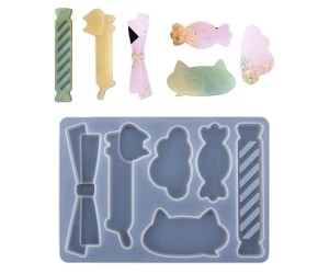 Epoksi Toka Kalıbı Piyonk Kedicik Bulut Model Toka Kalıbı Silikon