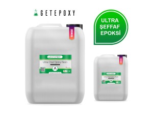 Getepoxy Hobby Epoxy Ultra Şeffaf Reçine Epoksi İnce Döküm 30KG