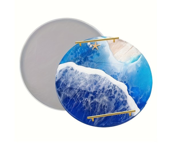 Epoksi Yuvarlak Tepsi Kalıbı Daire Tepsi Kalıbı Silikon 30cm Epoksi Yuvarlak Tepsi Kalıbı Daire Tepsi Kalıbı Silikon 30cm