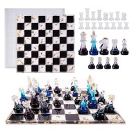 Epoksi Satranç Kalıbı Seti Tahta Kalıbı Satranç Taşları Kalıbı 17 Parça