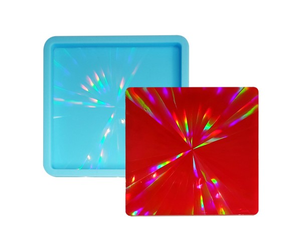 Epoksi Kare Bardak Altlığı Desenli Bardak Altı Hologram Kalıbı Silikon 8.6x8.6cm GT9483 Epoksi Kare Bardak Altlığı Desenli Bardak Altı Hologram Kalıbı Silikon 8.6x8.6cm GT9483
