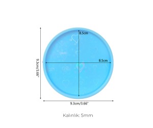 Epoksi Yuvarkak Bardak Altlığı Desenli Bardak Altı Hologram Kalıbı Silikon 8.5x8.5cm GT9488 Epoksi Yuvarkak Bardak Altlığı Desenli Bardak Altı Hologram Kalıbı Silikon 8.5x8.5cm GT9488