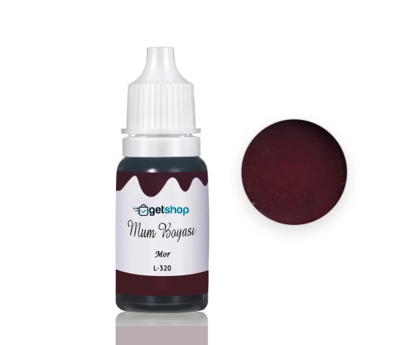 Mum Boyası Mum Renklendirici Boya Mum Sıvı Pigment 15ml - L320 Mor Mum Boyası Mum Renklendirici Boya Mum Sıvı Pigment 15ml - L320 Mor