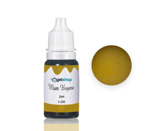 Mum Boyası Mum Renklendirici Boya Mum Sıvı Pigment 15ml - S200 Sarı Mum Boyası Mum Renklendirici Boya Mum Sıvı Pigment 15ml - S200 Sarı