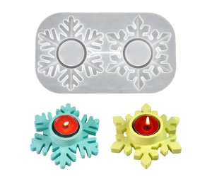 Epoksi Kar Tanesi Kalıbı Kar Tanesi Mumluk Taş Tozu Şamdanlık Mum Tutucu Kalıbı Silikon