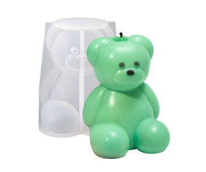 Epoksi Ayıcık Kalıbı Ayıcık Mum Kalıbı Taş Tozu Ayıcık Kalıbı Mumluk Kalıbı Silikon 8.7x7x6.7cm