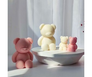 Epoksi Ayıcık Kalıbı Ayıcık Mum Kalıbı Taş Tozu Ayıcık Kalıbı Mumluk Kalıbı Silikon 8.7x7x6.7cm