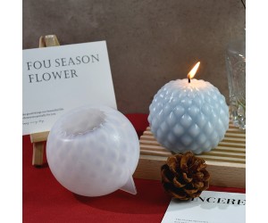 Epoksi Süs Kalıbı Su Damlası Desenli Mumluk Kalıbı Taş Tozu Damla Sabun Kalıbı Silikon 7.2x7.2cm