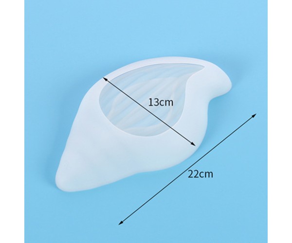 Epoksi Deniz Kabuğu Çerezlik Kalıbı Taş Tozu Çerezlik Kalıbı Deniz Kabuğu Beton Alçı Çerezlik Kalıbı Silikon 22x13cm