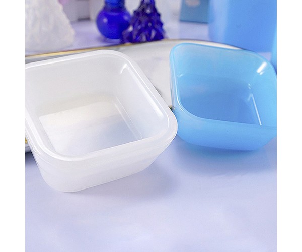 Epoksi Çerezlik Kalıbı Taş Tozu Çerezlik Kalıbı Kare Takı Kutusu Kalıbı Silikon 6.6x2.5cm