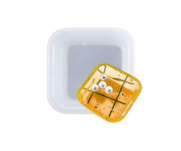 Epoksi Çerezlik Kalıbı Taş Tozu Çerezlik Kalıbı Kare Takı Kutusu Kalıbı Silikon 6.6x2.5cm