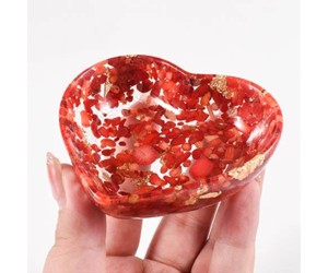 Epoksi Çerezlik Kalıbı Taş Tozu Çerezlik Kalıbı Kalp Takı Kutusu Kalıbı Silikon 8.2x6.9x2.5cm