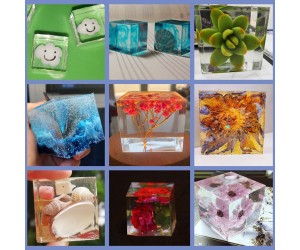 Epoksi Küp Kalıbı Silikon 5cm Epoksi Küp Kalıbı Silikon 5cm