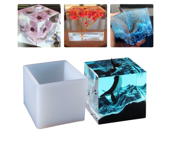 Epoksi Küp Kalıbı Silikon 5cm Epoksi Küp Kalıbı Silikon 5cm