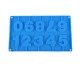 Pasta Rakam Kalıbı Silikon Çubuklu Rakam Kalıbı Çikolata Rakam Kalıbı Silikon 5x4cm GT072