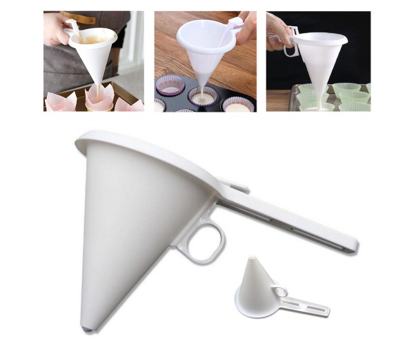 Çikolata Hunisi Döküm Hunisi Krema Hunisi Kek Hunisi Beyaz Plastik 13x9.8cm GT008 Çikolata Hunisi Döküm Hunisi Krema Hunisi Kek Hunisi Beyaz Plastik 13x9.8cm GT008