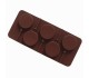 Lolipop Kalıbı Yuvarlak Lolipop Kalıbı Daire Çoklu Lolipop Kalıbı Silikon 5x5x1cm