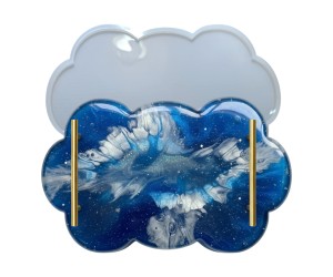 Epoksi Bulut Tepsi Kalıbı Silikon 37x23cm