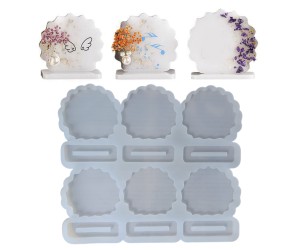 Epoksi Magnet Kalıbı Ayaklı Masa Süsü Çoklu Magnet Kalıbı Silikon 8x7.4cm