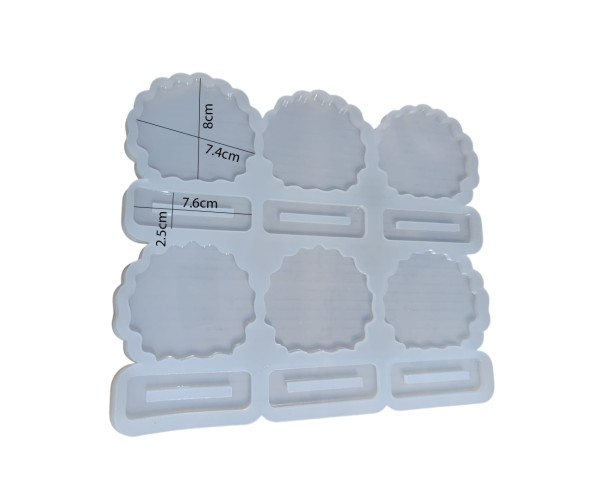 Epoksi Magnet Kalıbı Ayaklı Masa Süsü Çoklu Magnet Kalıbı Silikon 8x7.4cm