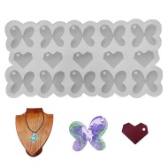 Epoksi Kelebek Kalıbı Kelebek Anahtarlık Kolye Kalıbı Silikon 2.5x2.5cm