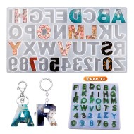 Epoksi Harf Kalıbı Alfabe Kalıbı Ters Model Harf Anahtarlık Kalıbı Silikon Orta Boy Harf Kalıbı Hediyeli