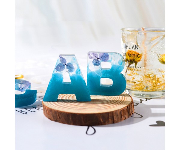 Epoksi Harf Kalıbı Alfabe Kalıbı Ters Model Harf Anahtarlık Kalıbı Silikon Orta Boy Harf Kalıbı Hediyeli