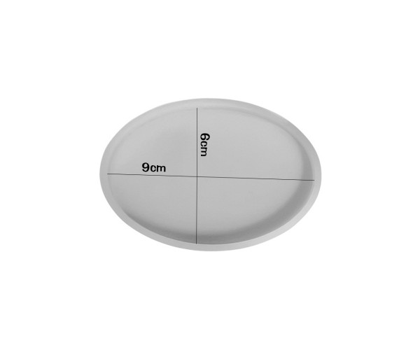 Epoksi Magnet Kalıbı Oval Magnet Kalıbı Silikon 9x6cm
