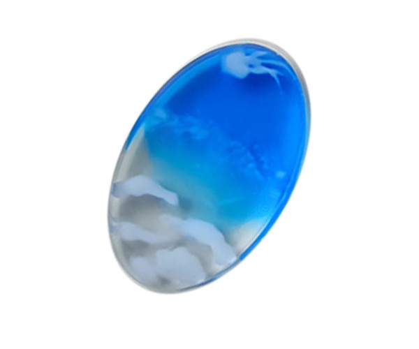 Epoksi Magnet Kalıbı Oval Magnet Kalıbı Silikon 9x6cm