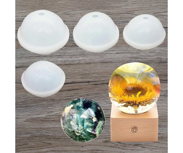 Epoksi Silikon 8cm Küre Kalıbı