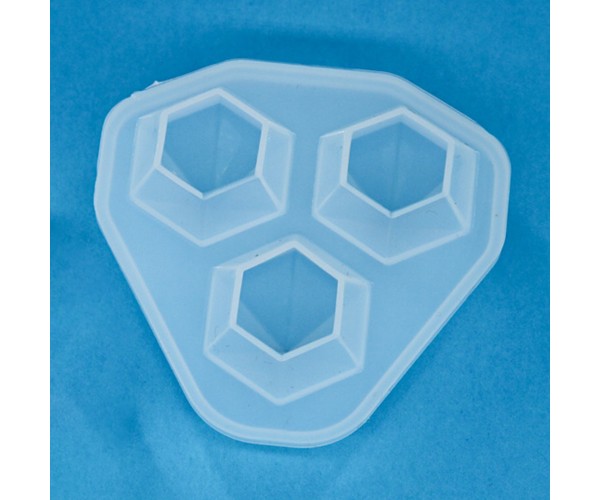 Epoksi Elmas Kolye Kalıbı Kristal Elmas Küpe Kalıbı Silikon 1.8x1.3cm