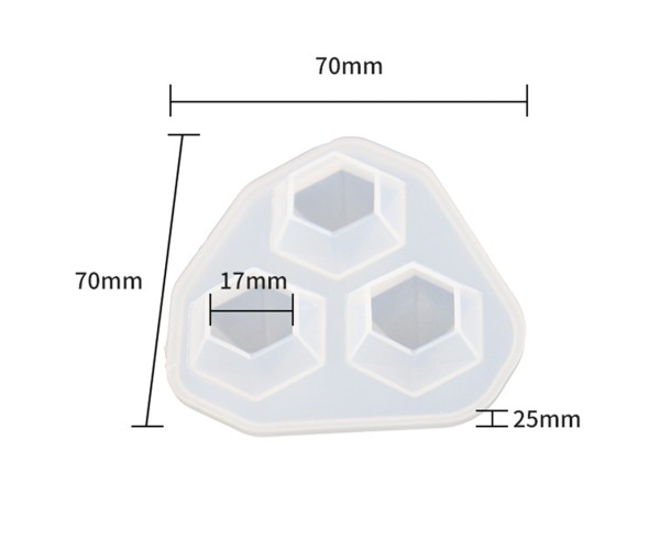 Epoksi Elmas Kolye Kalıbı Kristal Elmas Küpe Kalıbı Silikon 2.6x2.4cm Epoksi Elmas Kolye Kalıbı Kristal Elmas Küpe Kalıbı Silikon 2.6x2.4cm