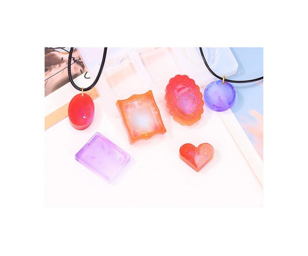 Epoksi Anahtarlık Kolye Kalıbı Fotoğraf Kalıbı Takı Resimlik Kalıbı Silikon