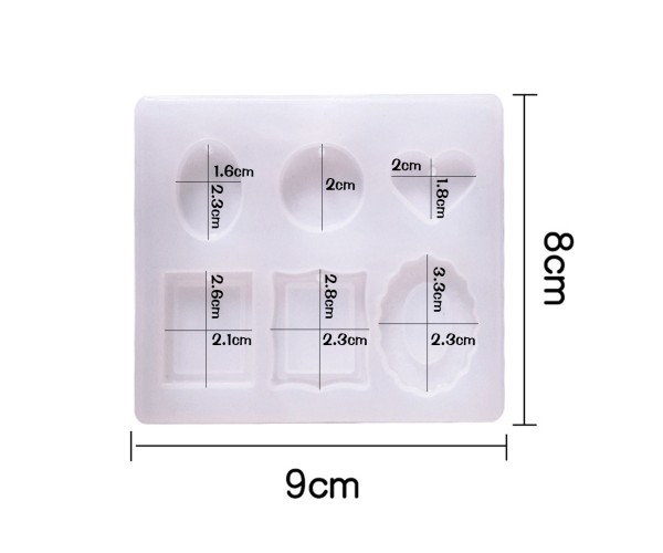 Epoksi Anahtarlık Kolye Kalıbı Fotoğraf Kalıbı Takı Resimlik Kalıbı Silikon