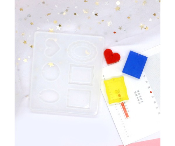 Epoksi Anahtarlık Kolye Kalıbı Fotoğraf Kalıbı Takı Resimlik Kalıbı Silikon