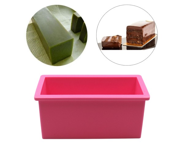 Epoksi Dikdörtgen Obje Kalıbı Dikdörtgen Pasta Kalıbı Derin Dikdörtgen Sabun Kalıbı 15x7.5x6cm