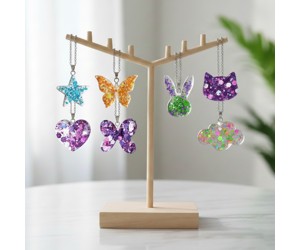 Epoksi Çoklu Kolye Kalıbı Mini Figürler Çoklu Anahtarlık Kalıbı Silikon