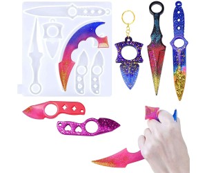 Epoksi Hancer Kalıbı Bıcak Kalıbı Savunma Dekoratif Objeler Kalıbı Silikon