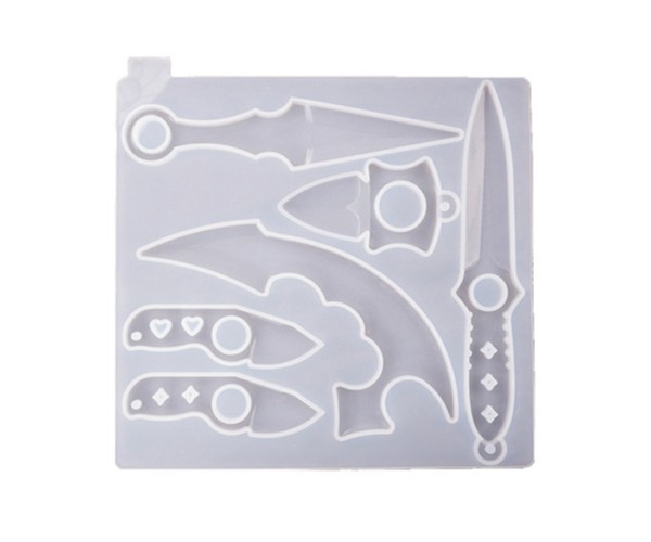 Epoksi Hancer Kalıbı Bıcak Kalıbı Savunma Dekoratif Objeler Kalıbı Silikon