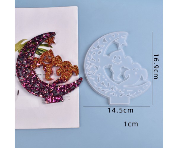 Epoksi Hayalet Kalıbı Masa Süsü Hayalet Kalıbı Cadılar Bayramı Kalıbı Silikon 16.9.14.5cm Epoksi Hayalet Kalıbı Masa Süsü Hayalet Kalıbı Cadılar Bayramı Kalıbı Silikon 16.9.14.5cm