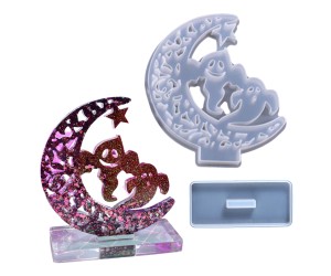 Epoksi Hayalet Kalıbı Masa Süsü Hayalet Kalıbı Cadılar Bayramı Kalıbı Silikon 16.9.14.5cm