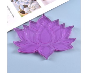 Epoksi Lotus Çiçek Bardak Altlığı Kalıbı Lotus Bardak Altı Kalıbı Silikon 15.2x12cm
