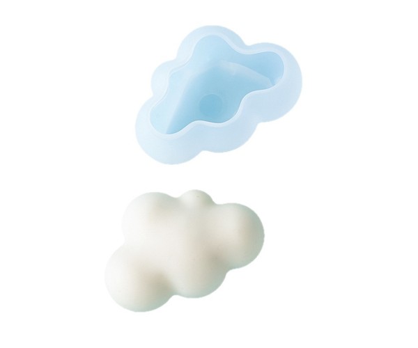 Epoksi 3D Bulut Kalıbı Büyük Boy Bulut Kalıbı Silikon 7x5cm