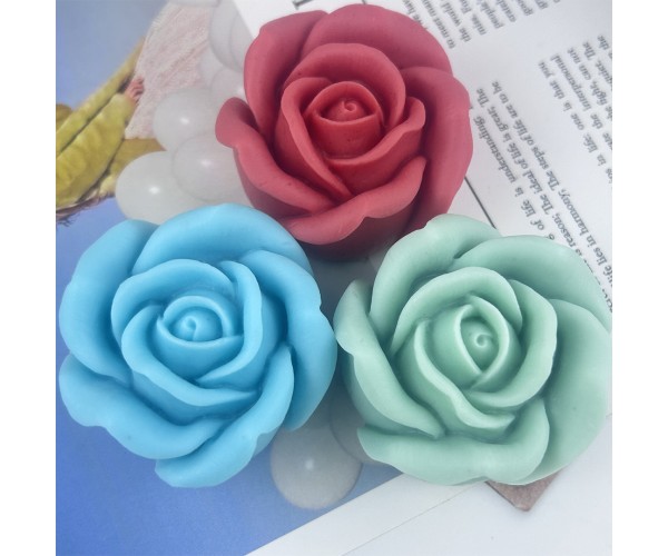 Epoksi Gül Kalıbı Mum Gül Kalıbı Şakayık Kalıbı Taş Tozu Gül Kalıbı Silikon GT9627